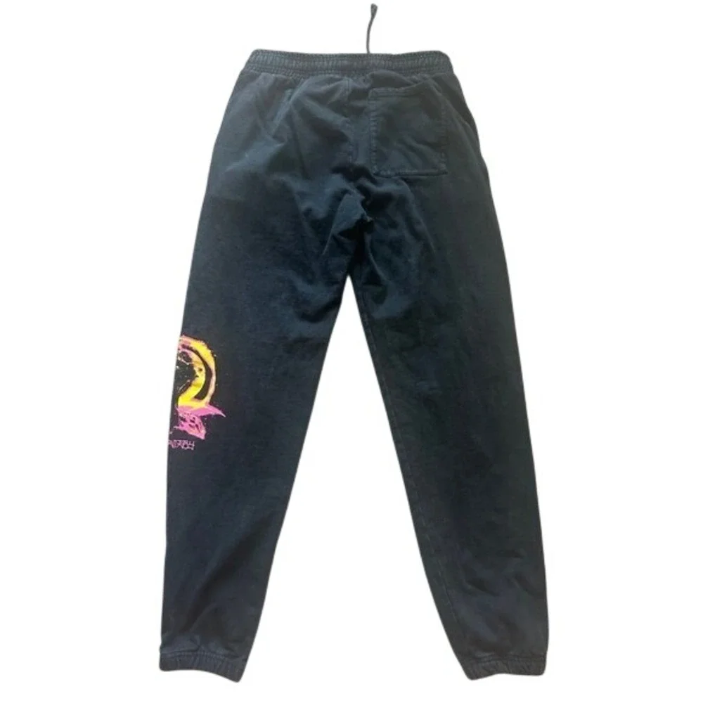 Club Fantasy Black/Pink Sweatpants size Medium‎ - Picture 2 of 3